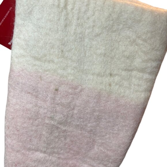 NWT World Market Mermaid Tail Felt Stocking 23" Pink/Purple White Holiday Decor - Picture 2 of 7